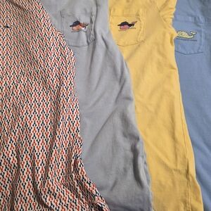 Vineyard Vines Boys XL Preppy Whale Logo Shirt Lot | Set Of 4 Shirts